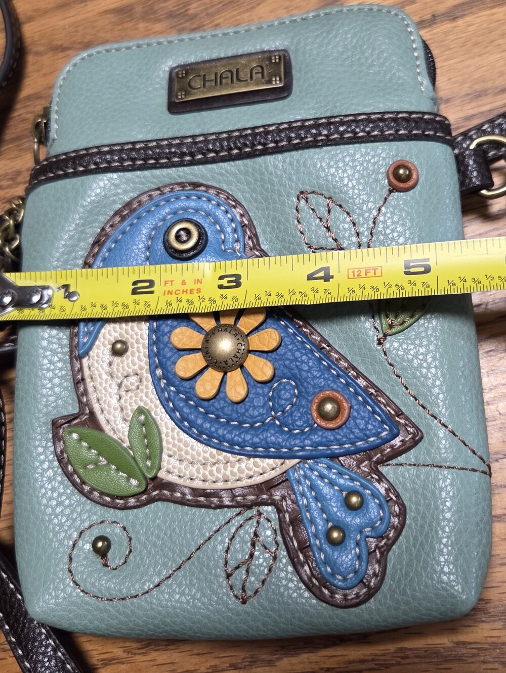Chala Blue Bird Cellphone Crossbody - Picture 6 of 6